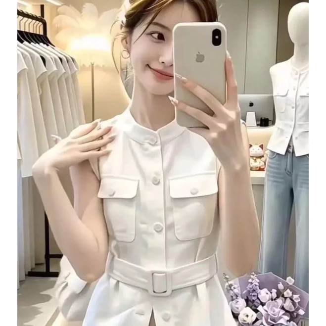 KOREAN STYLE KEMEJA TANPA LENGAN