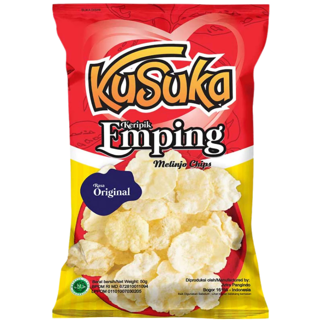 kusuka keripik emping melinjo chips 脆片