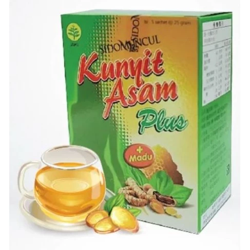 KUNYIT ASAM PLUS MADU SIDOMUNCUL ISI 5 SASET @25GR